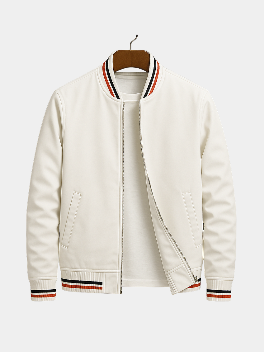 William | Bomber jacket de vară cu nervuri William