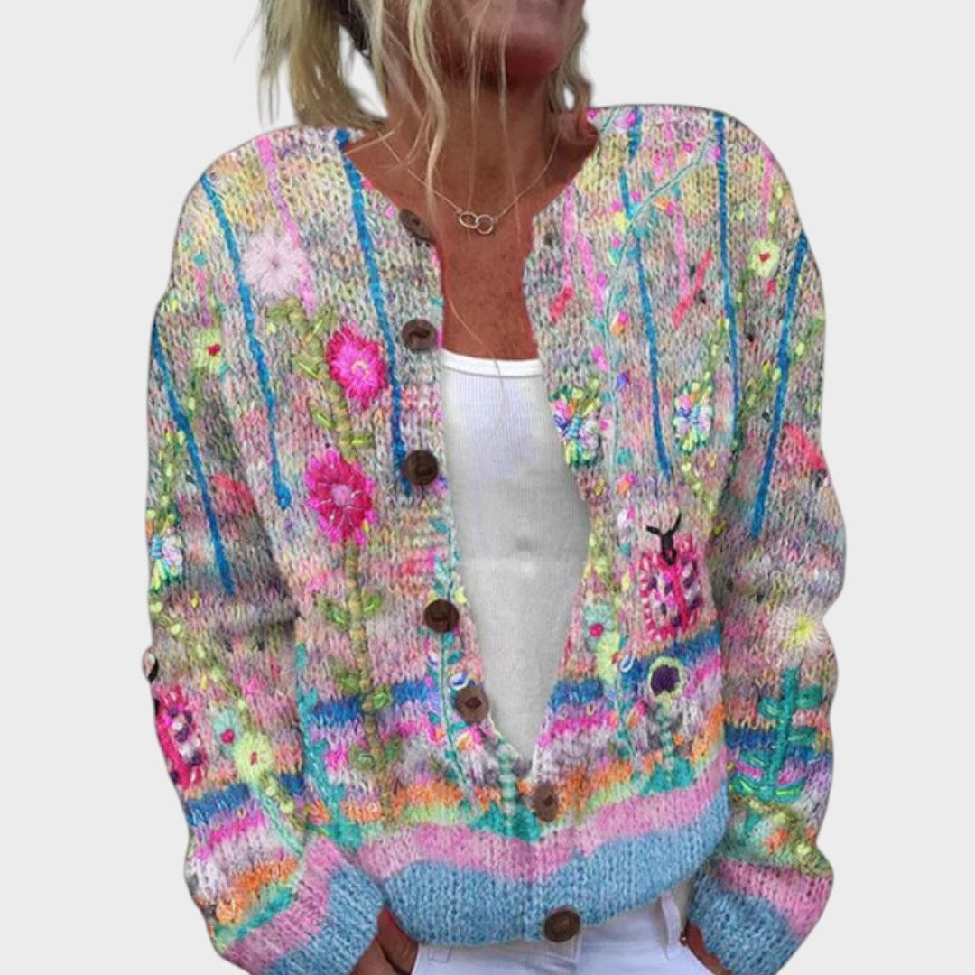 Teresa | Pulover floral de toamnă Teresa