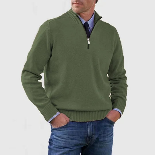 Ingmar | Pulover elegant cu jumătate fermoar Ingmar