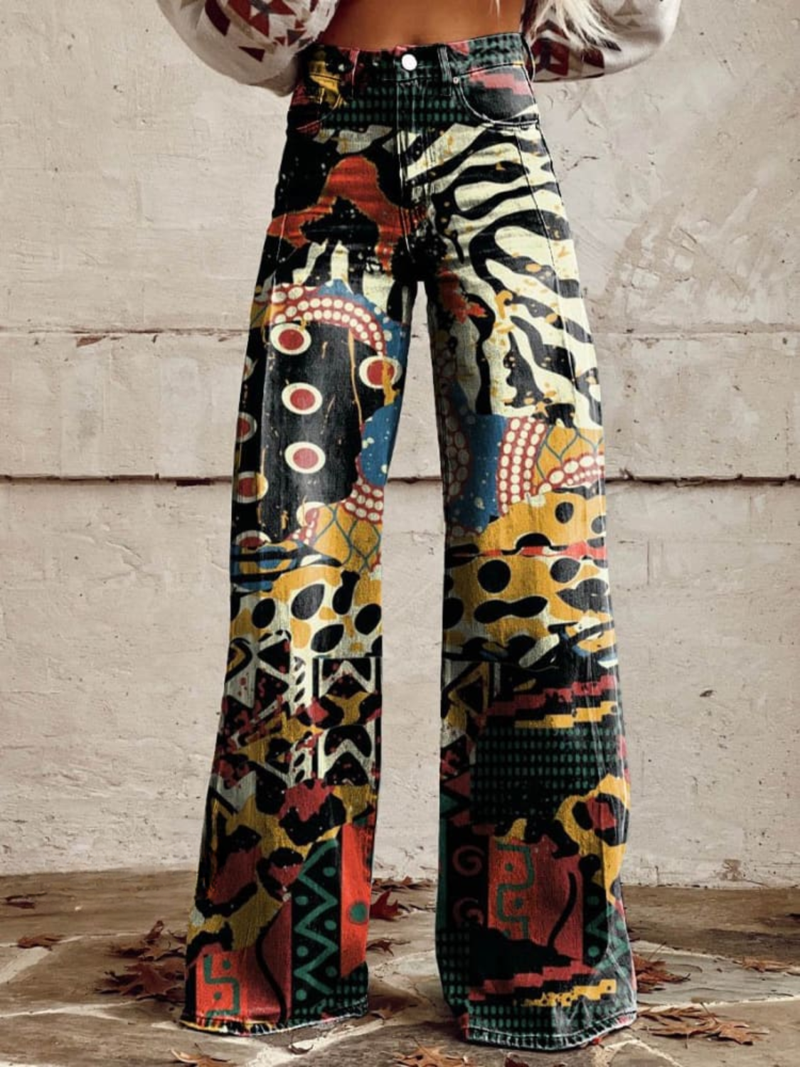 Élodie - Elegantne Lai Jalgadega Püksid | Pantaloni eleganți cu picior larg Élodie
