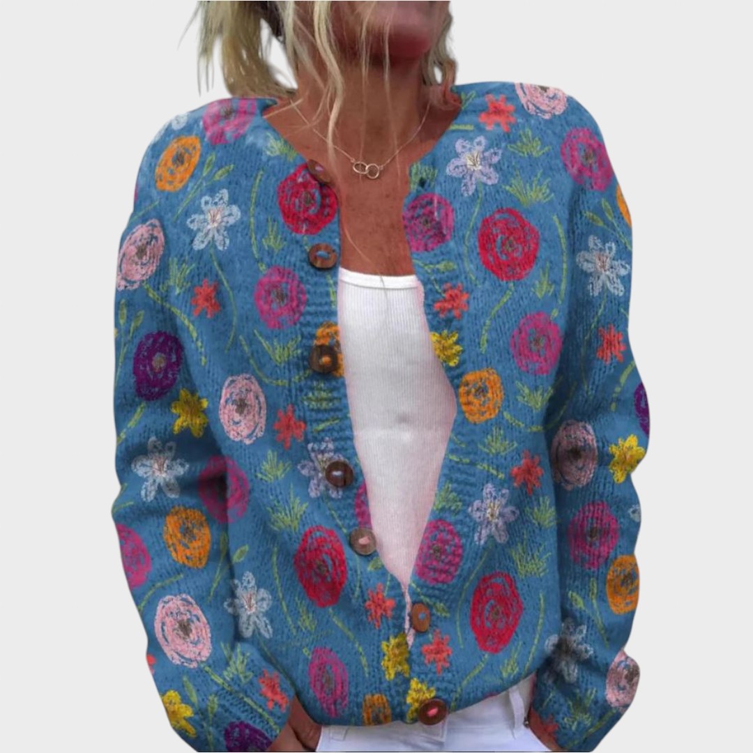 Filipa | Cardigan floral de toamnă Filipa