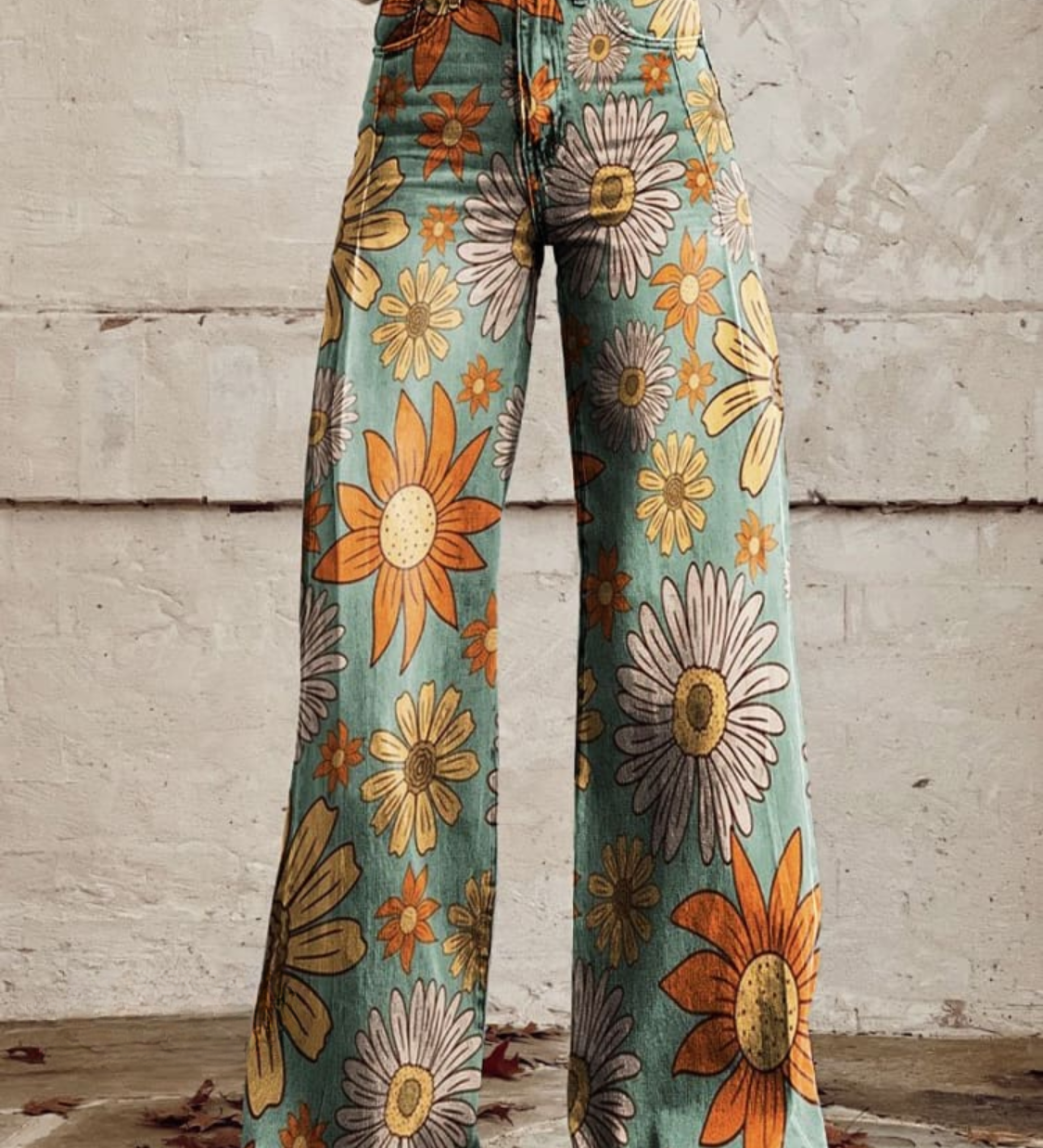 Cirilla - Palazzopüksid lillemustriga | Pantaloni palazzo cu model floral Cirilla