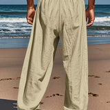 Mathis | Pantalon ușor de in cu lanț Mathis