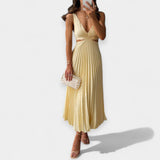 Adriana | Pleated, flowy, and elegant maxi dress