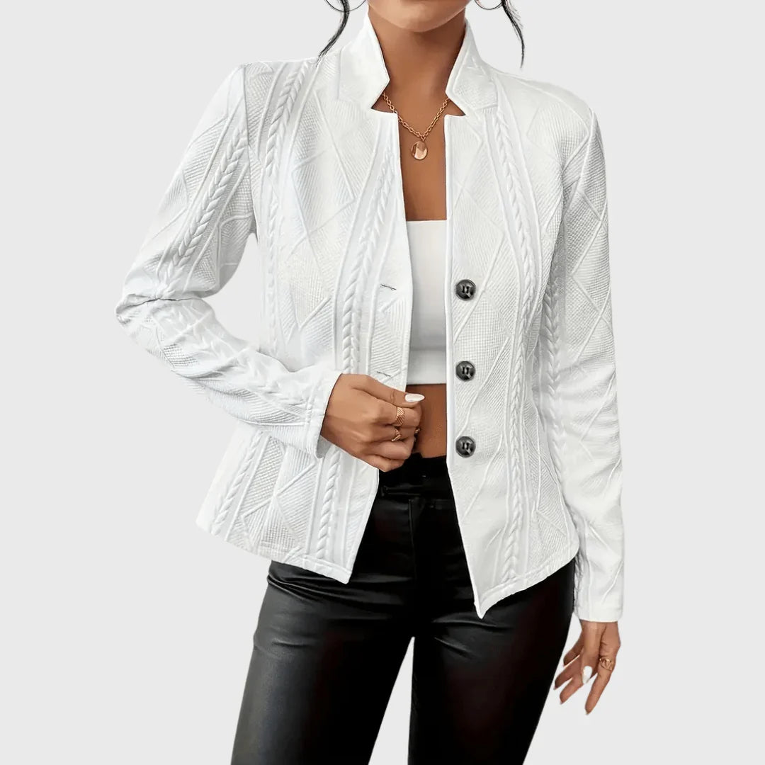 Regina | Blazer tricotat cable cu estetică rafinată