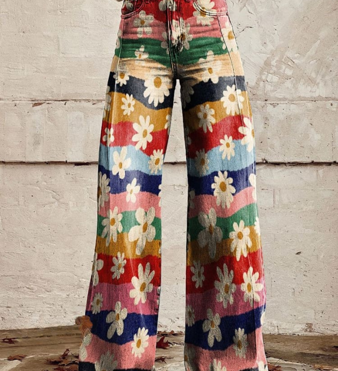 Léon - Elegantne lillepüks | Pantaloni florali eleganți Léon