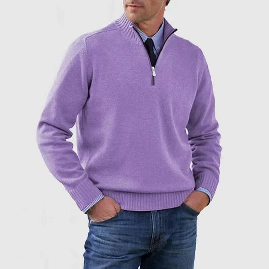Ingmar | Pulover elegant cu jumătate fermoar Ingmar