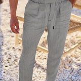 Nichols | Pantaloni largi de in cu șnur Nichols