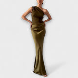 Ariana | Elegant and graceful one-shoulder maxi dress