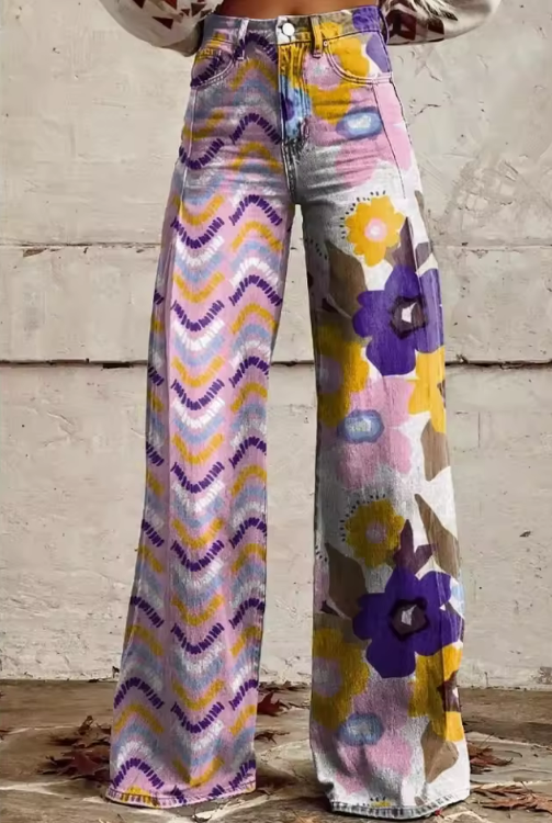 Isadora - Boho-lillepüksid | Pantaloni Boho florali Isadora