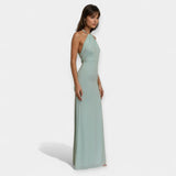 Filipa | Rochie maxi, cu fundă la gât, senzuală și elegantă