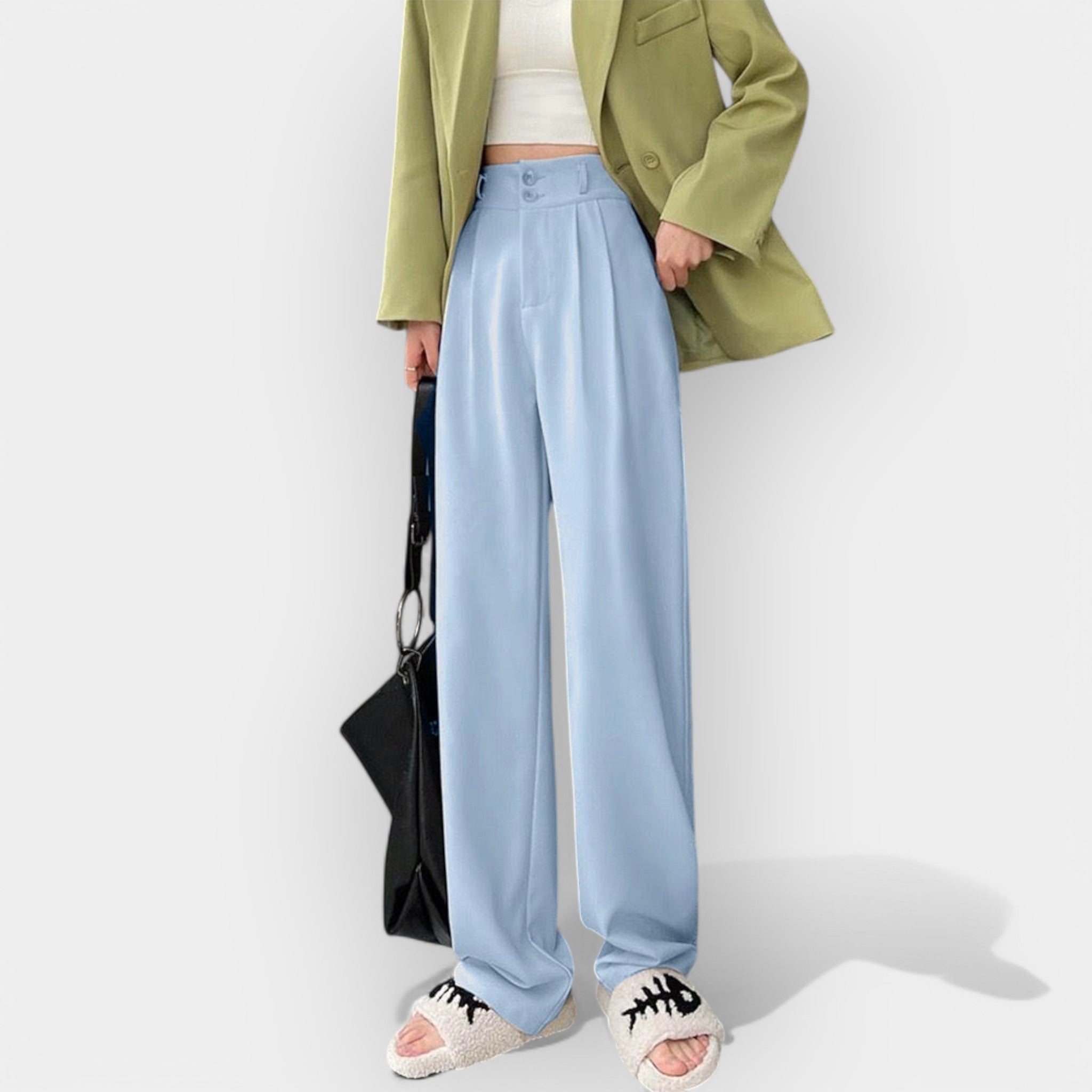 Jade | Pantaloni largi stil korean Jade