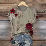 Vintage T-särk lillelise trükiga | Tricou vintage cu print floral