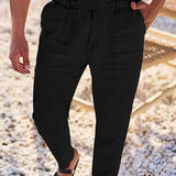 Nichols | Pantaloni largi de in cu șnur Nichols