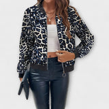Raquel | Jachetă elegantă cu model leopard Raquel