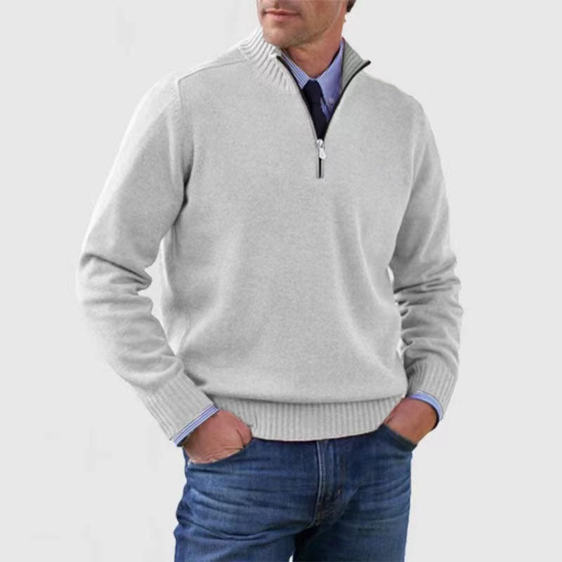 Ingmar | Pulover elegant cu jumătate fermoar Ingmar