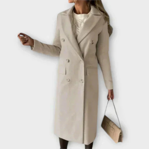 Judite | Palton din lână monobuton elegant Judite