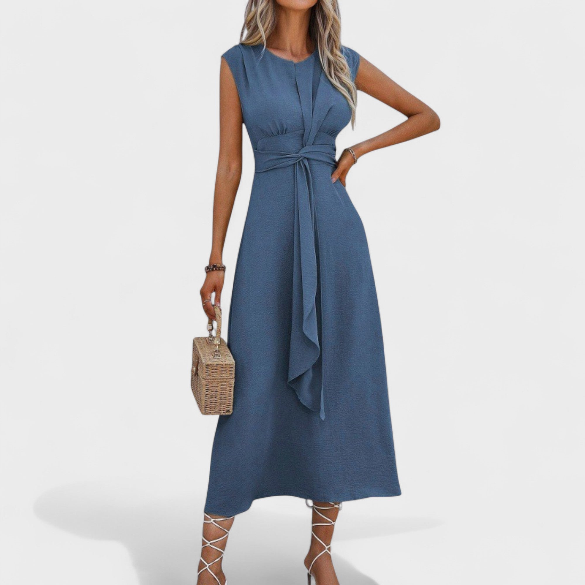 Emília | Rochie maxi elegantă, fără mâneci