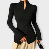 Michiko | Tricou tricotat slim-fit elegant Michiko