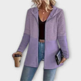 Mariliis | Cardigan elegant cu glugă și detalii moderne Mariliis