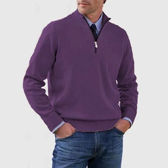 Ingmar | Pulover elegant cu jumătate fermoar Ingmar