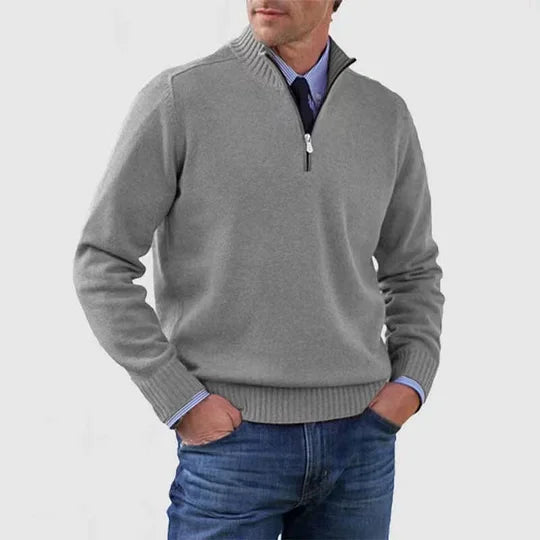 Ingmar | Pulover elegant cu jumătate fermoar Ingmar
