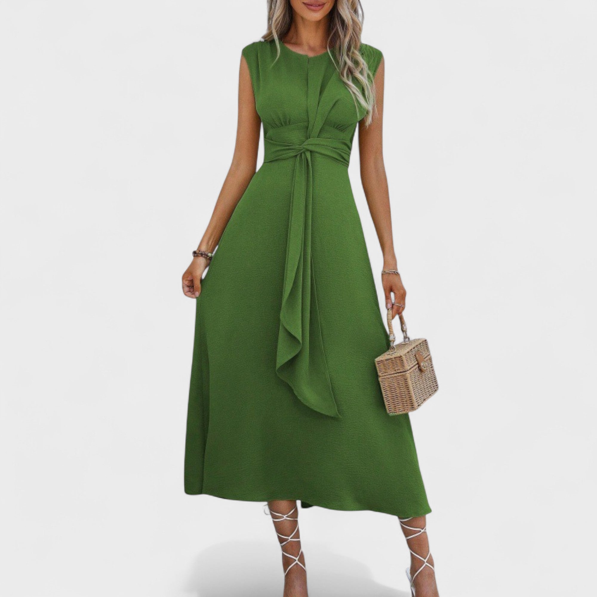 Emília | Rochie maxi elegantă, fără mâneci