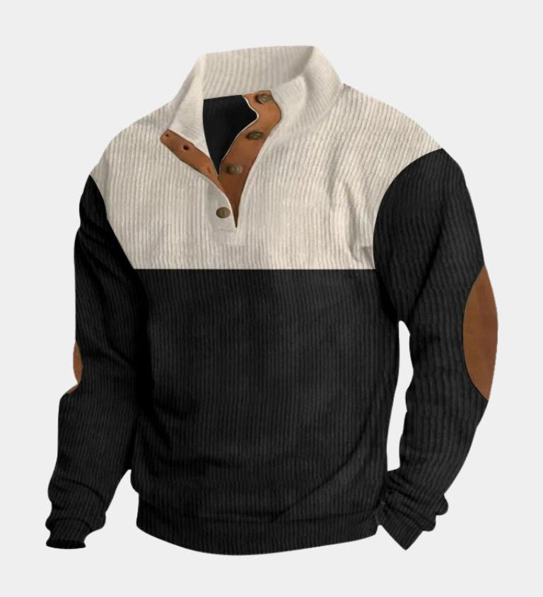 Melker | Pulover corduroy cu guler înalt Melker