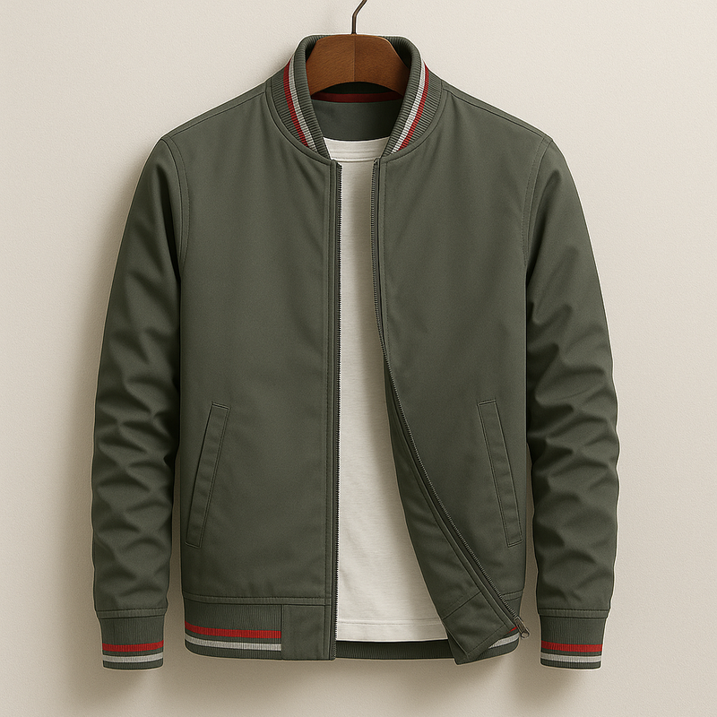 William | Bomber jacket de vară cu nervuri William