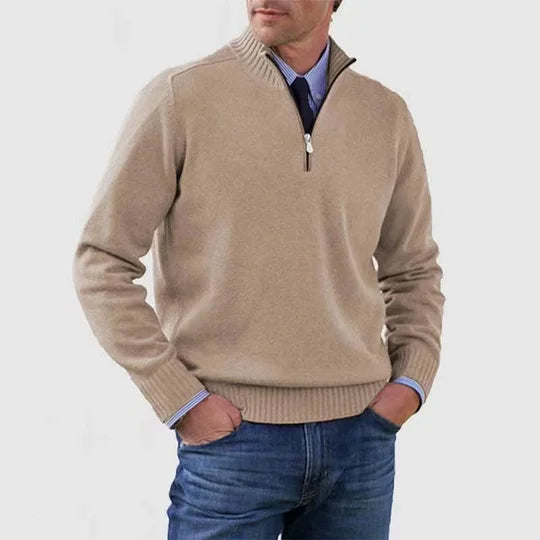 Ingmar | Pulover elegant cu jumătate fermoar Ingmar
