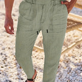 Nichols | Pantaloni largi de in cu șnur Nichols