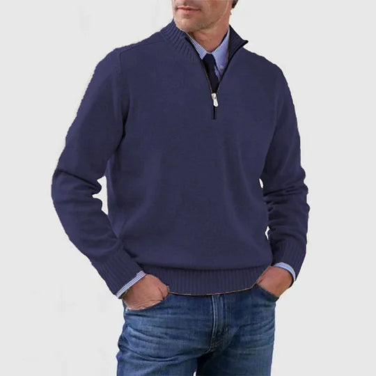 Ingmar | Pulover elegant cu jumătate fermoar Ingmar