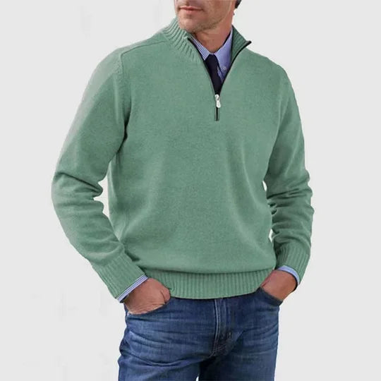 Ingmar | Pulover elegant cu jumătate fermoar Ingmar