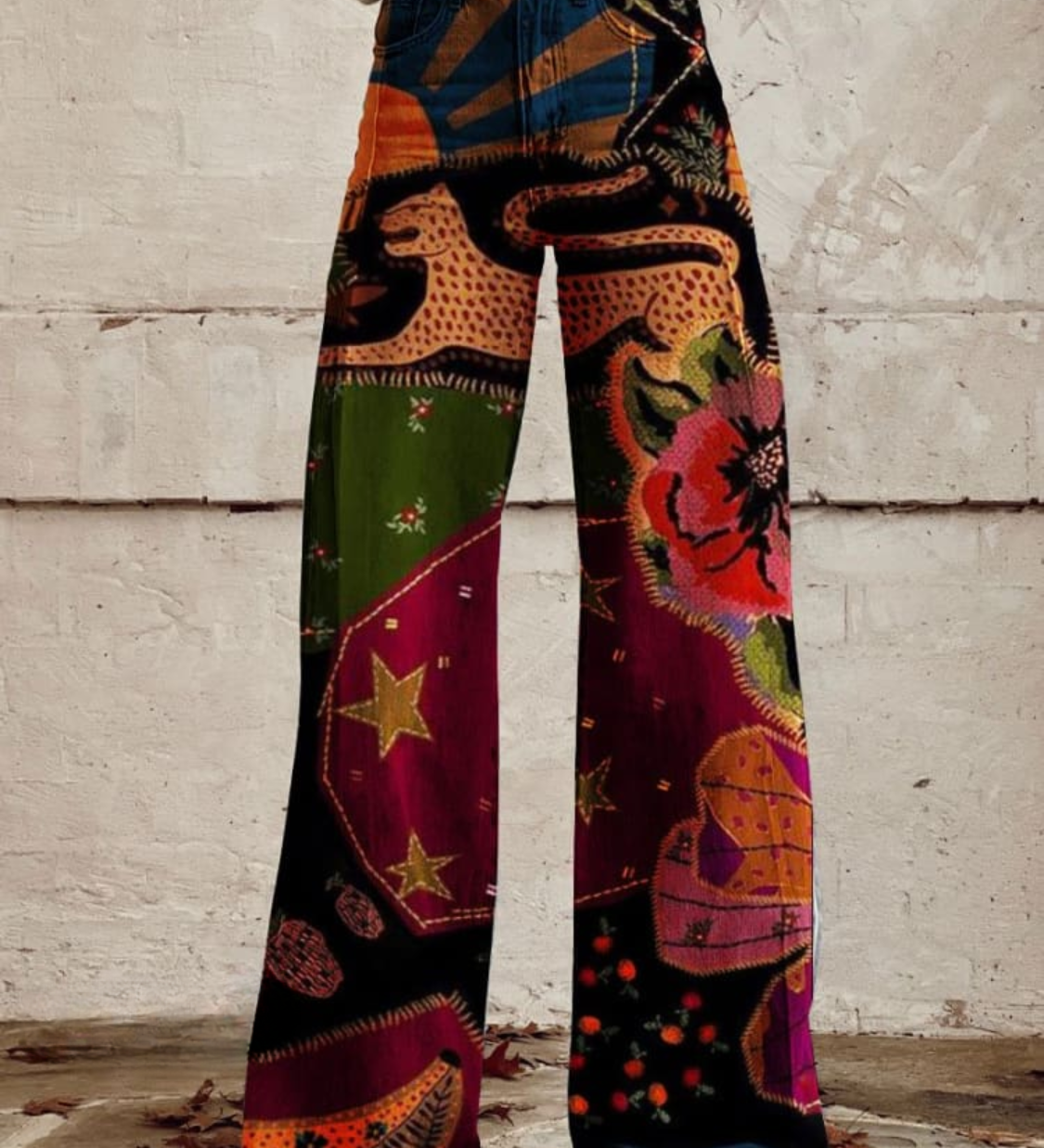 Léna - Boheemlaslik Chic Püksid | Pantaloni boho-chic Léna