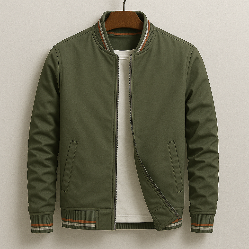 William | Bomber jacket de vară cu nervuri William