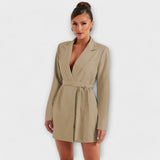 Zélia | Blazer dress with V-neckline