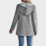 Mariliis | Cardigan elegant cu glugă și detalii moderne Mariliis