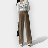 Jade | Pantaloni largi stil korean Jade