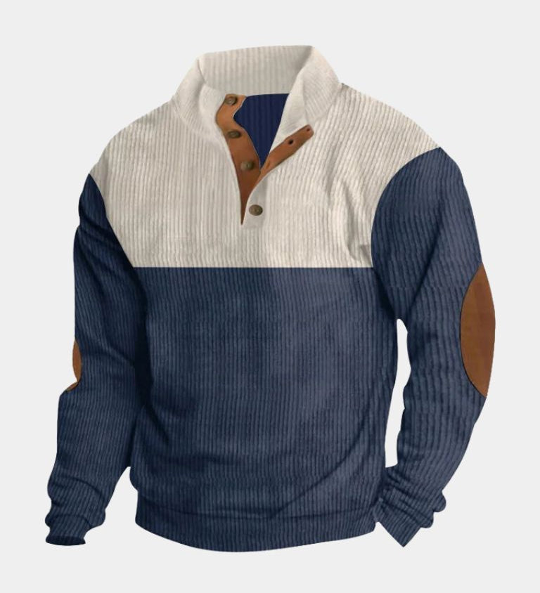 Melker | Pulover corduroy cu guler înalt Melker