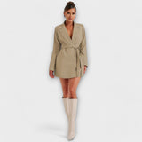 Zélia | Blazer dress with V-neckline