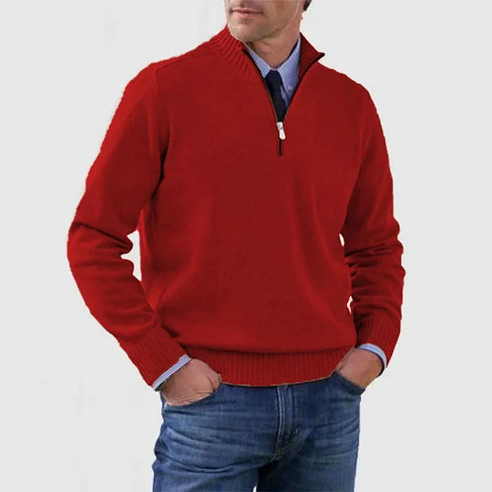 Ingmar | Pulover elegant cu jumătate fermoar Ingmar