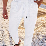 Nichols | Pantaloni largi de in cu șnur Nichols