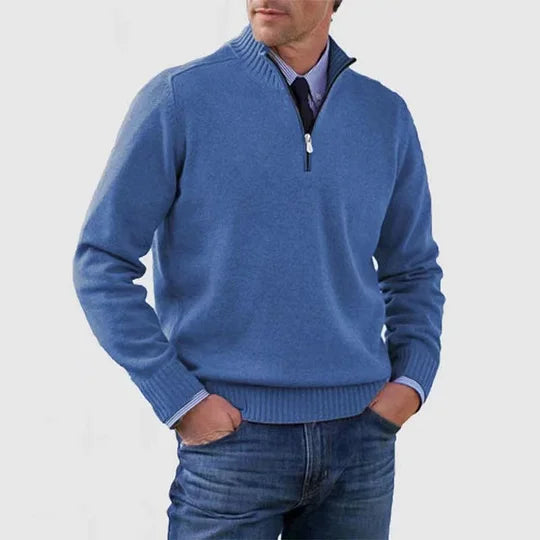 Ingmar | Pulover elegant cu jumătate fermoar Ingmar