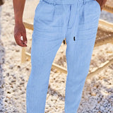 Nichols | Pantaloni largi de in cu șnur Nichols