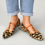 Lulu | Balerini cu baretă, print leopard
