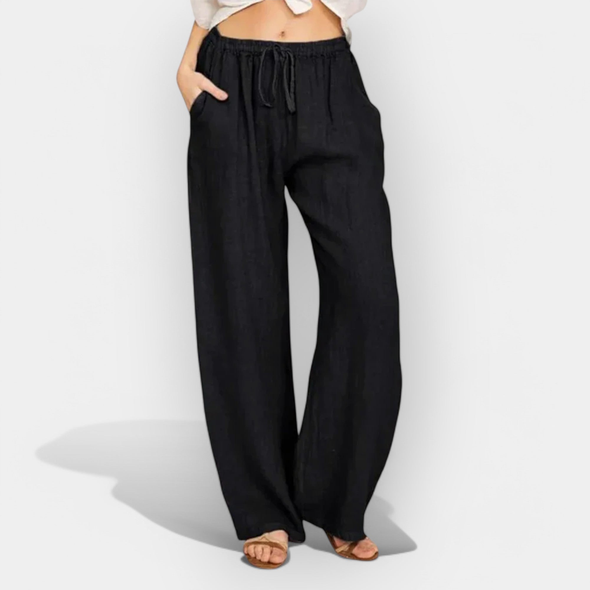 Ivana | Pantaloni de in aeriați de vară Ivana