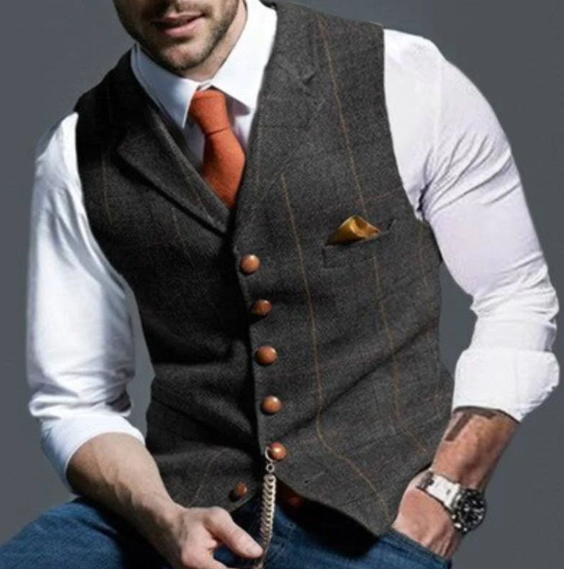 Bjarne | Vestă elegantă pentru bărbați
