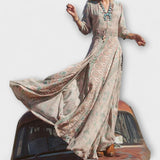 Yolanda | Rochie maxi boho, casual, cu bretele ajustabile