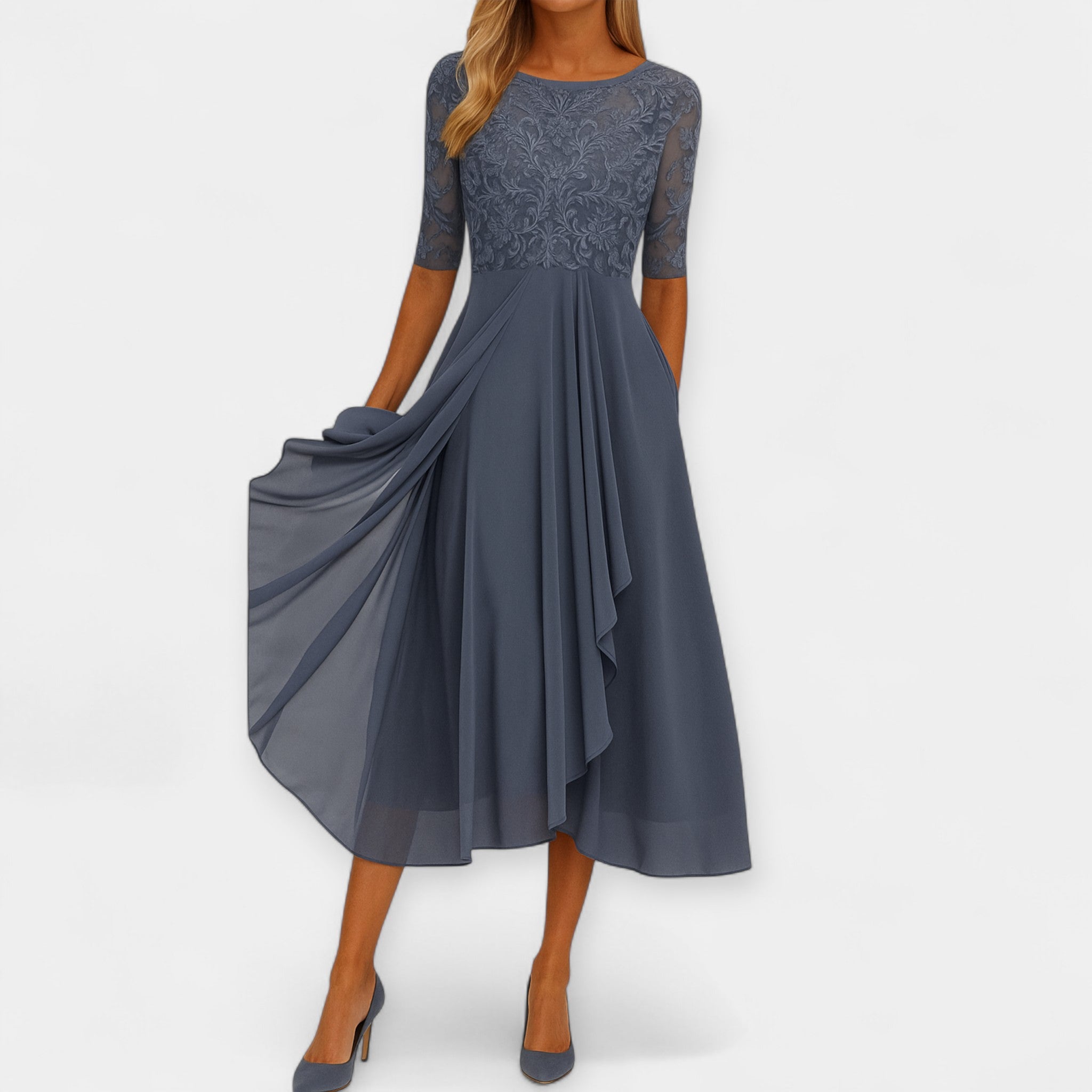 Elena | Rochie midi elegantă