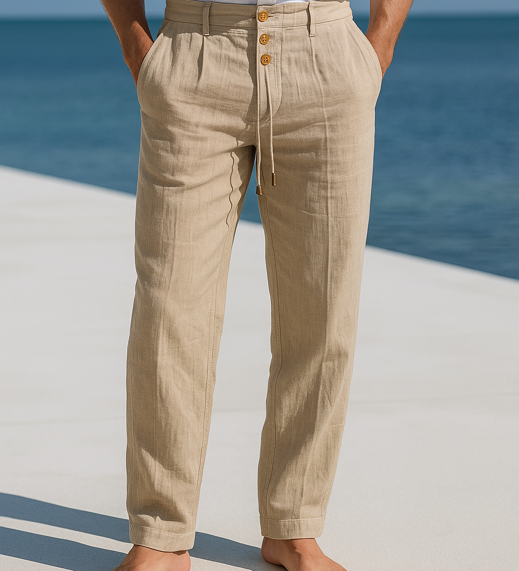 Matteo | Pantaloni ușori de in pentru vară Matteo